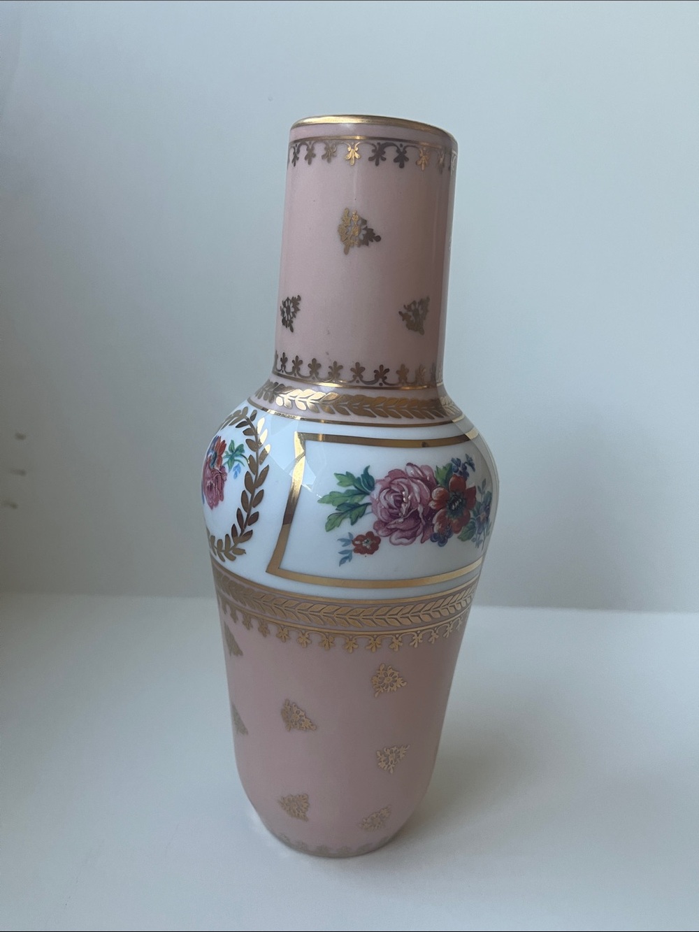 8” Limoges vase, F.M. Porcelaine Artistique